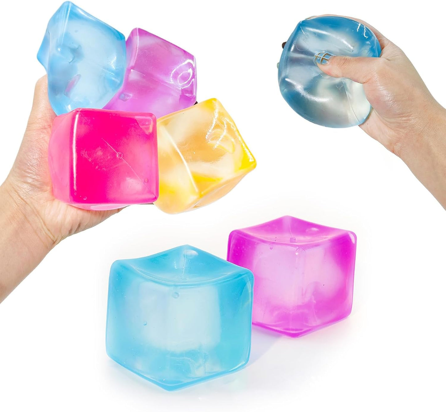 Cute Cube Squishy Toy – Slow Rise Stress Relief Squeeze Toy