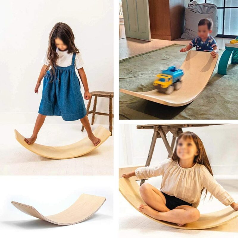 Curved Wooden Balance Board