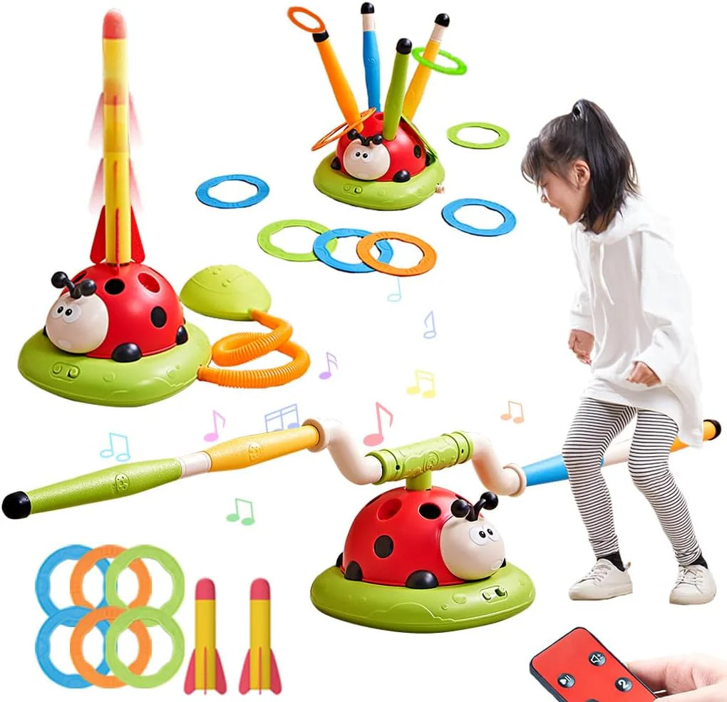 3-in-1 Musical Jump Rocket Launcher Game