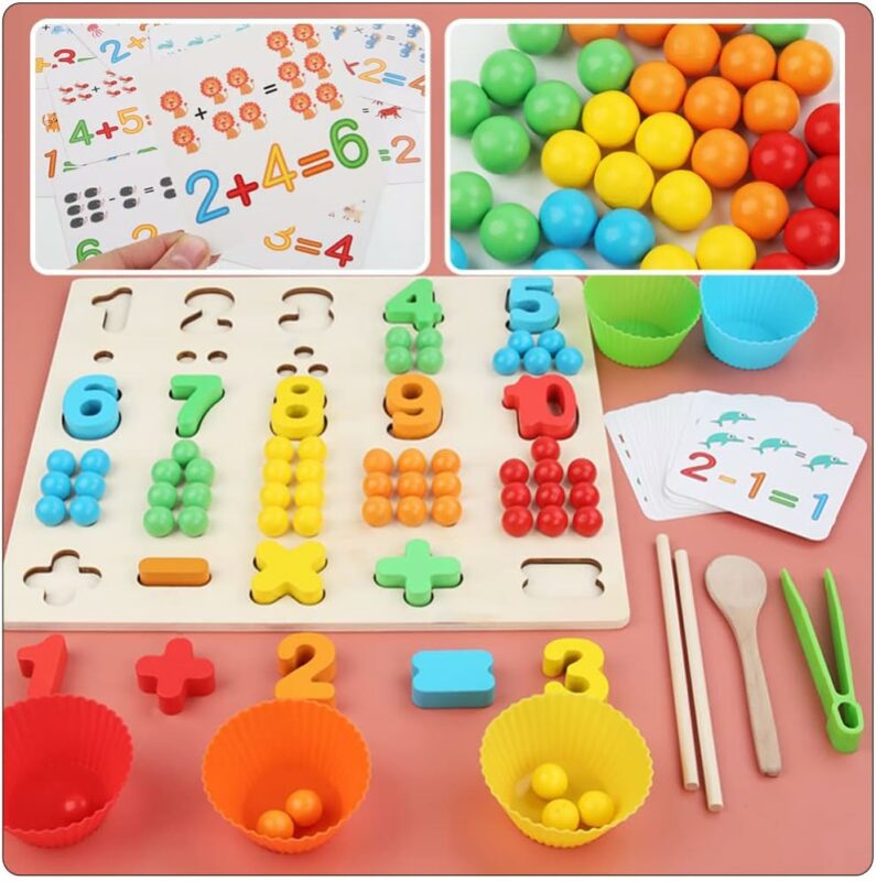 Wooden Montessori Math Counting Board