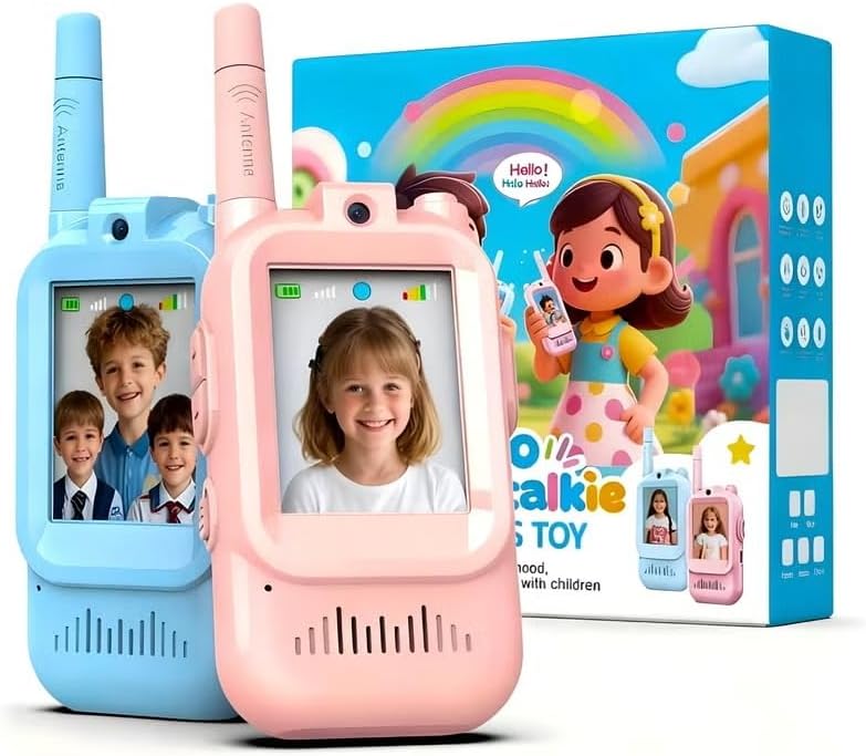 Kids Video Walkie Talkies – Dual Camera Rechargeable Toy