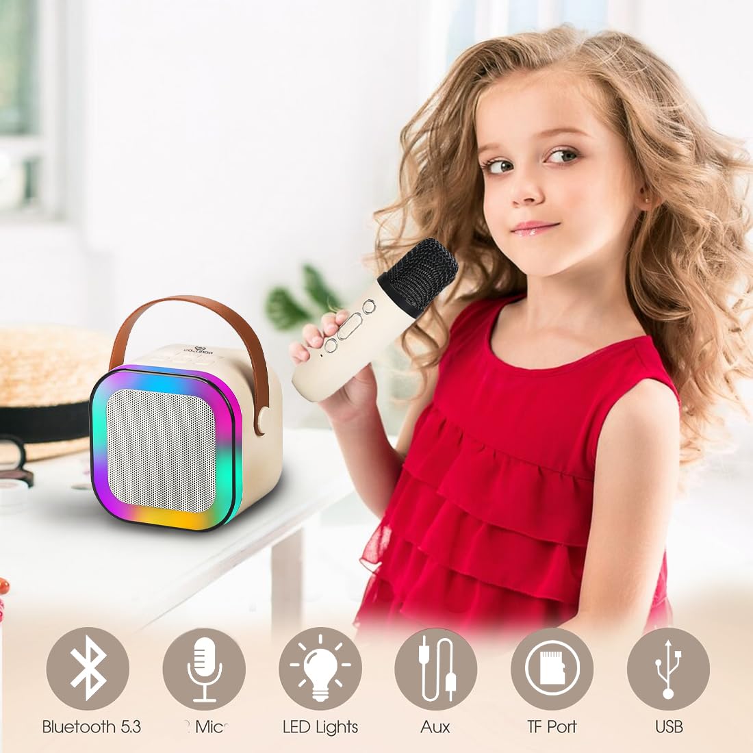 Wireless Bluetooth Karaoke Microphone – Portable Singing Fun