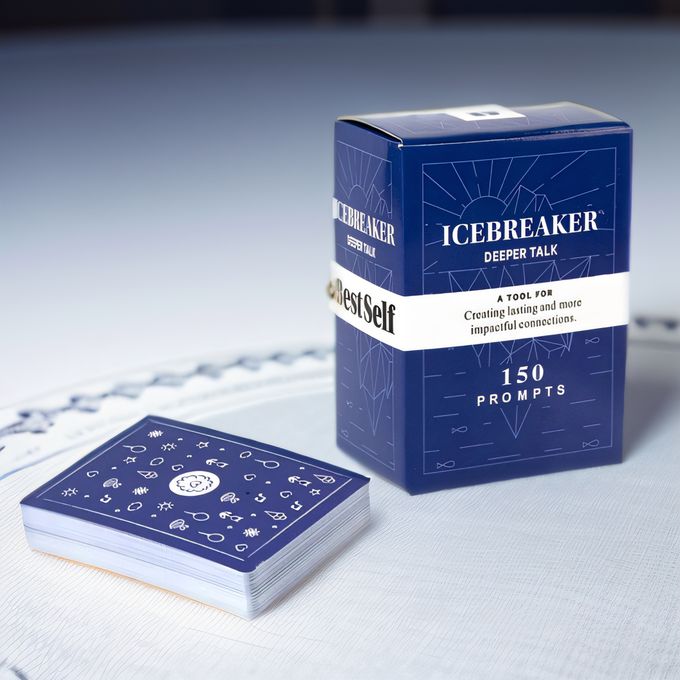 Icebreaker Deeper Talk Card Game – 150 Conversation Cards