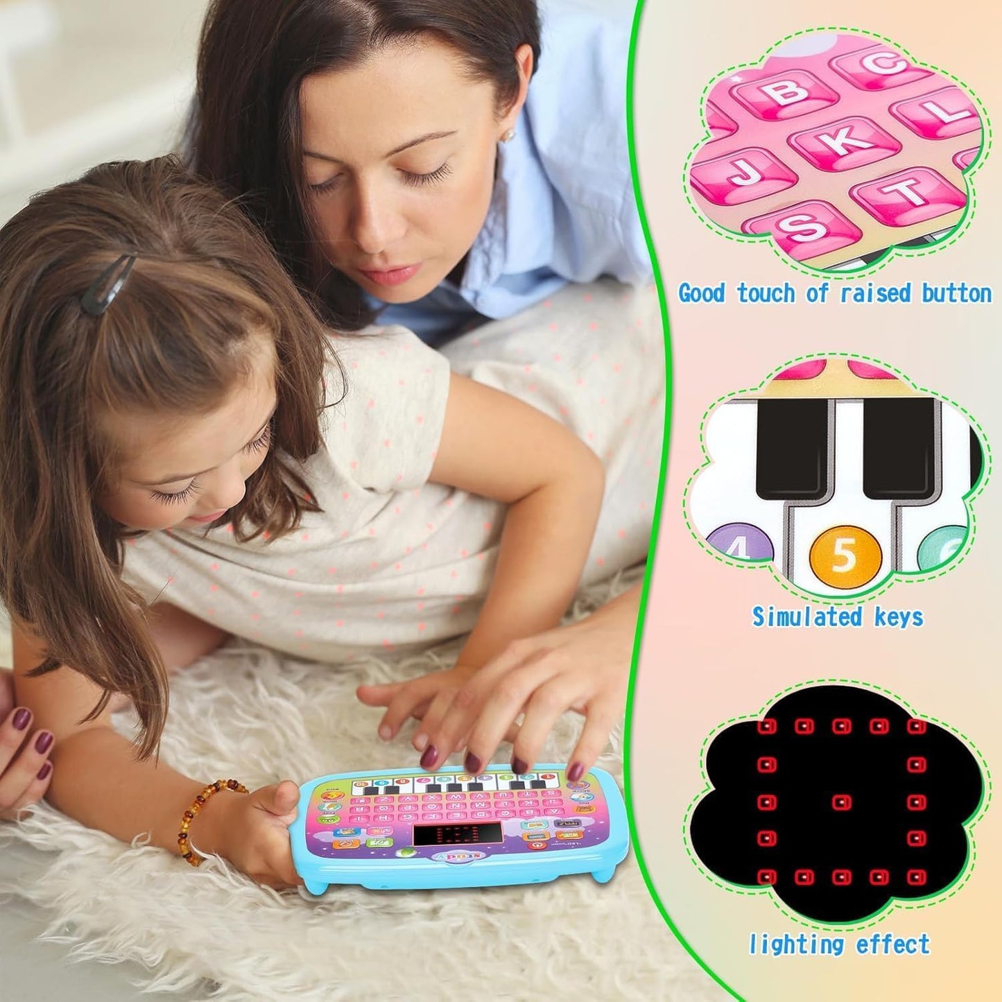 Educational ABC Learning Toy For Toddlers With LED Screen