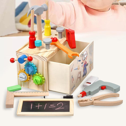 Wooden Toolbox Screw Nut Assemble