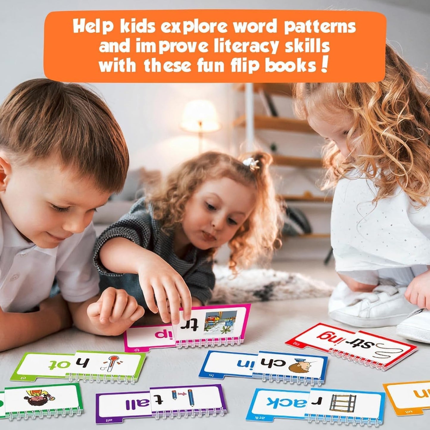 FirstWords Phonics Builder | Interactive Word Family & Phonics Learning Book