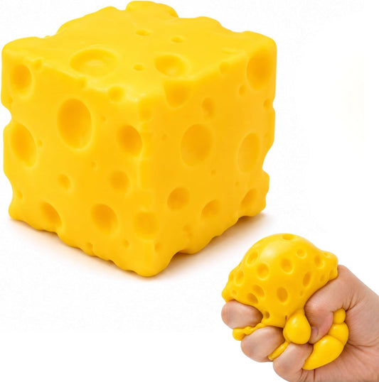 Cheese Squishy Toy – Slow Rise Stress Relief Squeeze Toy