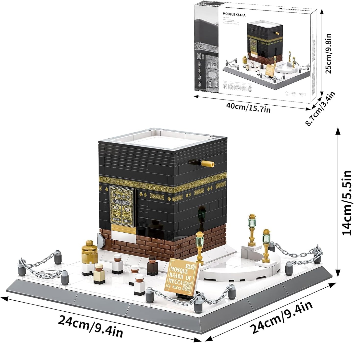 Kaaba Bricks Islamic Toy Building Blocks  446pcs