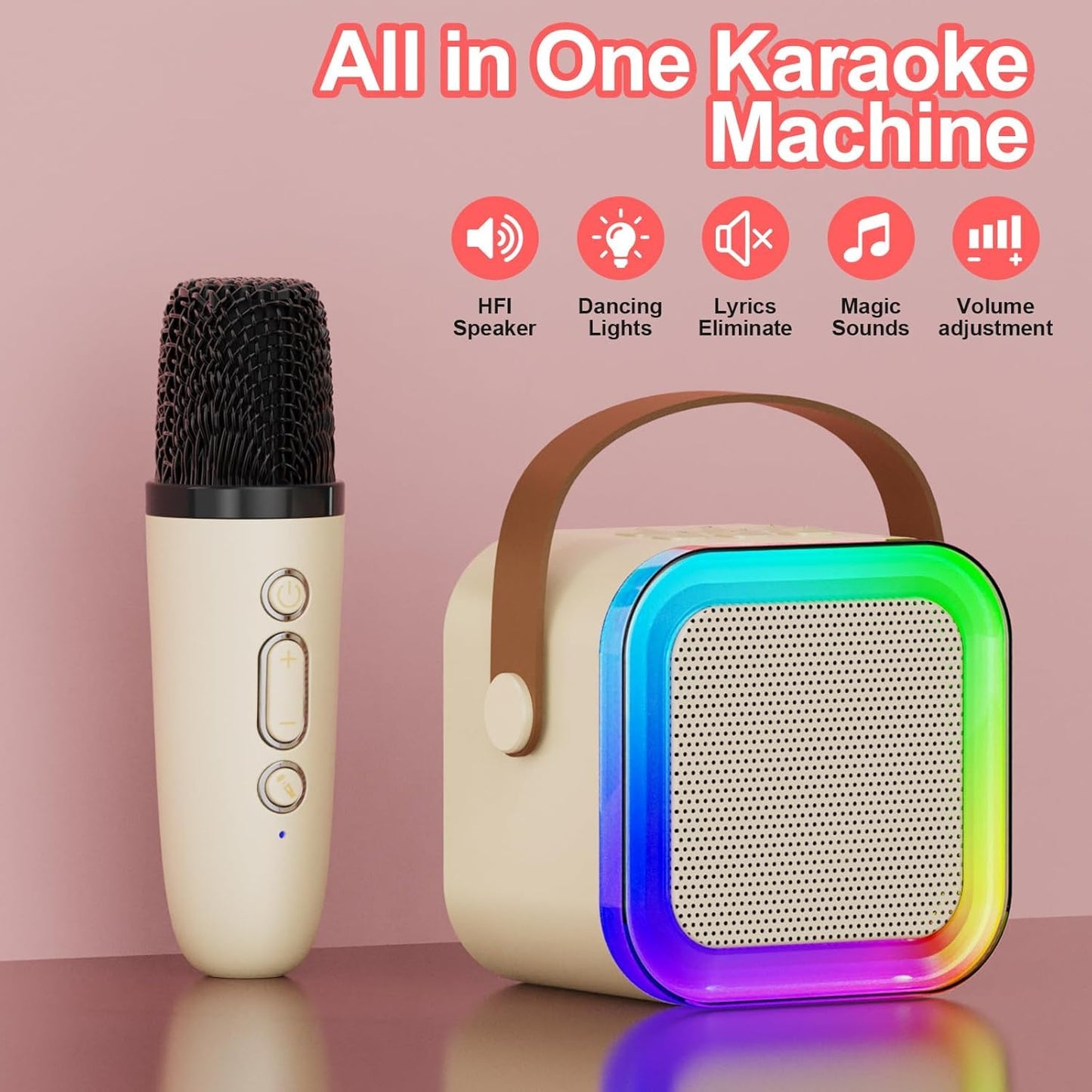 Wireless Bluetooth Karaoke Microphone – Portable Singing Fun