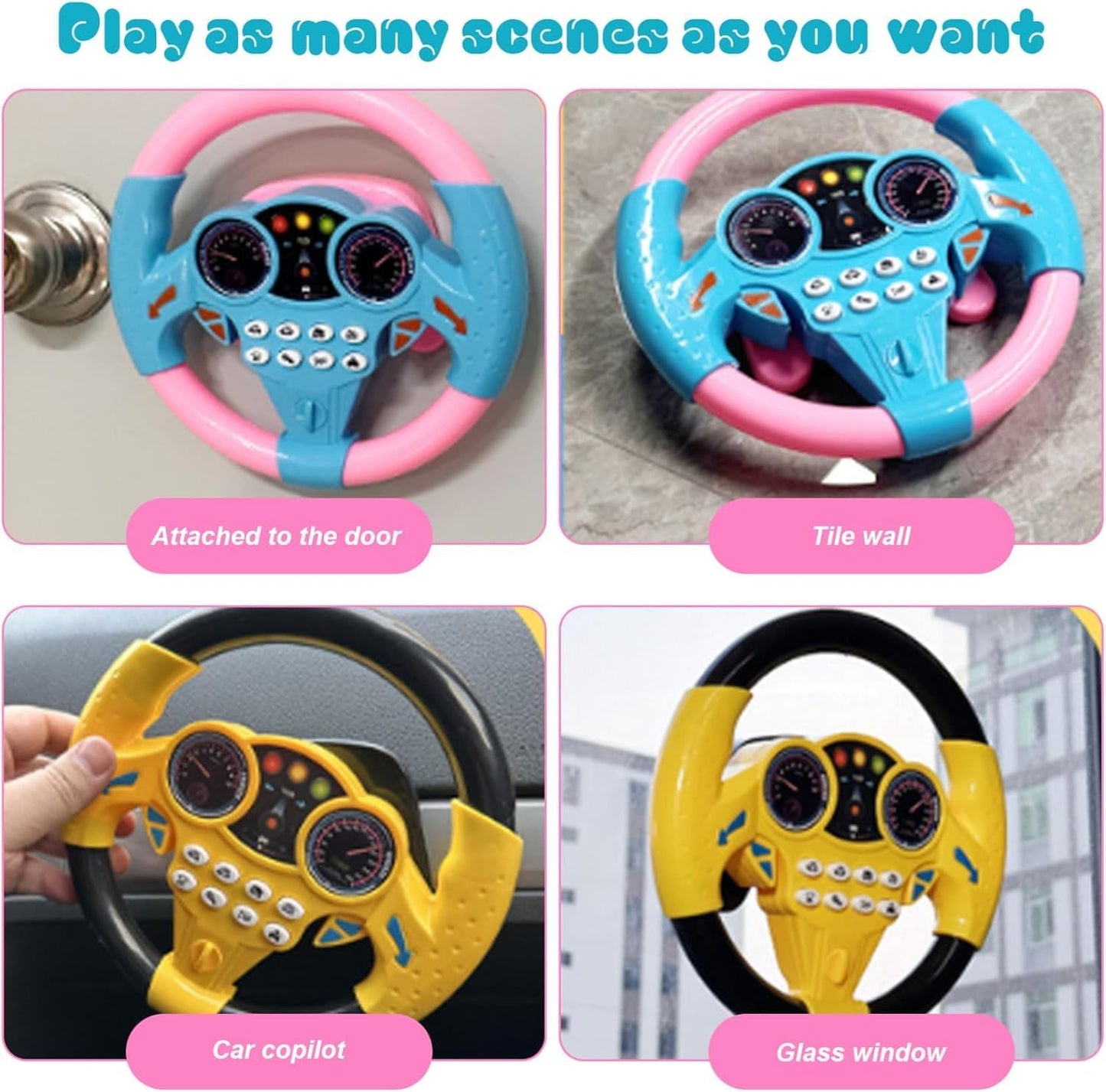 Kids Interactive Steering Wheel Toy