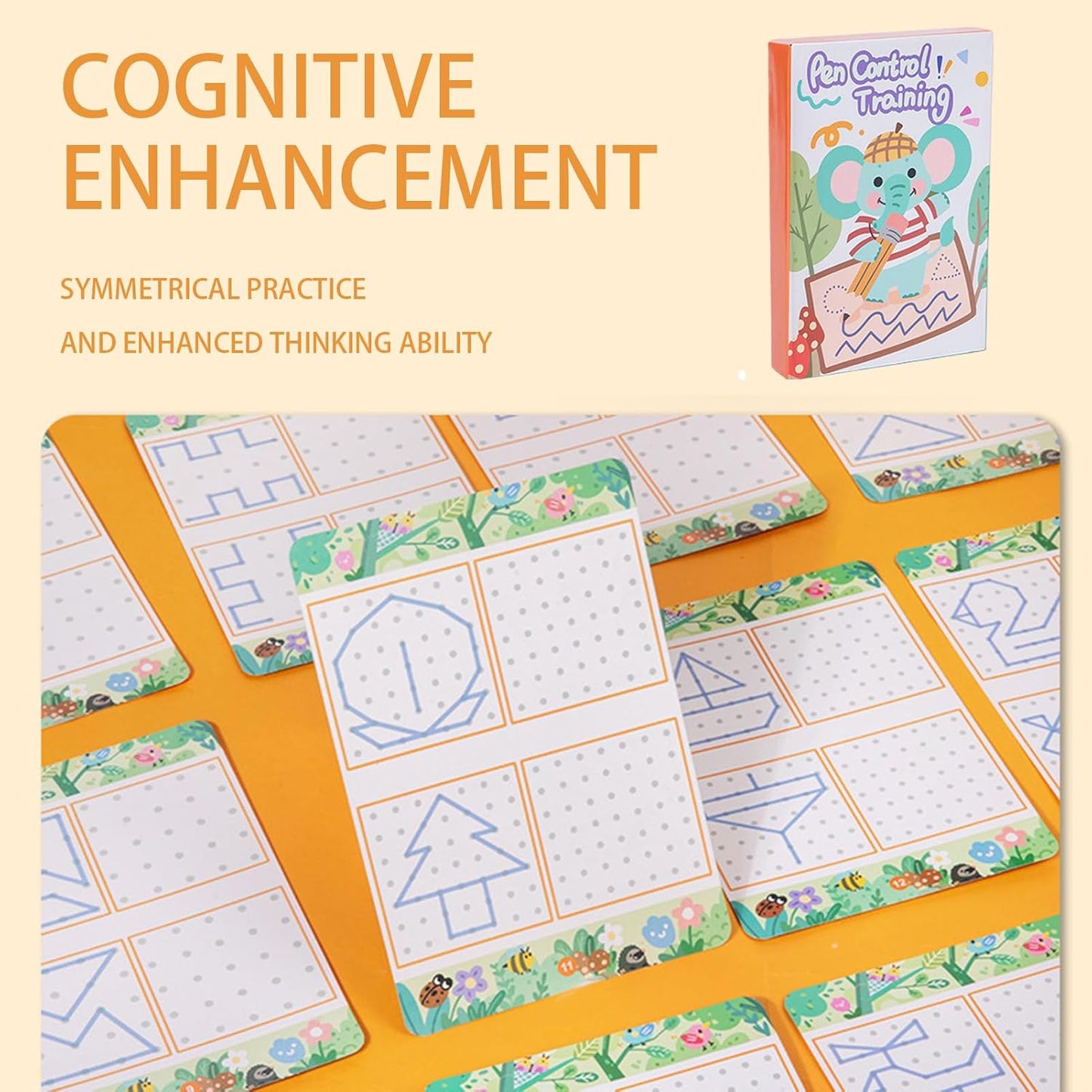 Set of 3 Reusable Tracing Copybook Set – Handwriting Practice Workbook for Kids