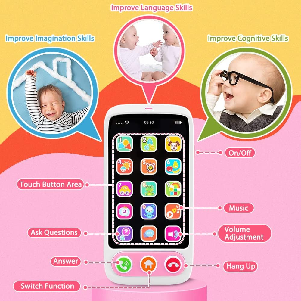 Interactive Learning Phone Toy | Educational Musical Phone for Babies & Toddlers