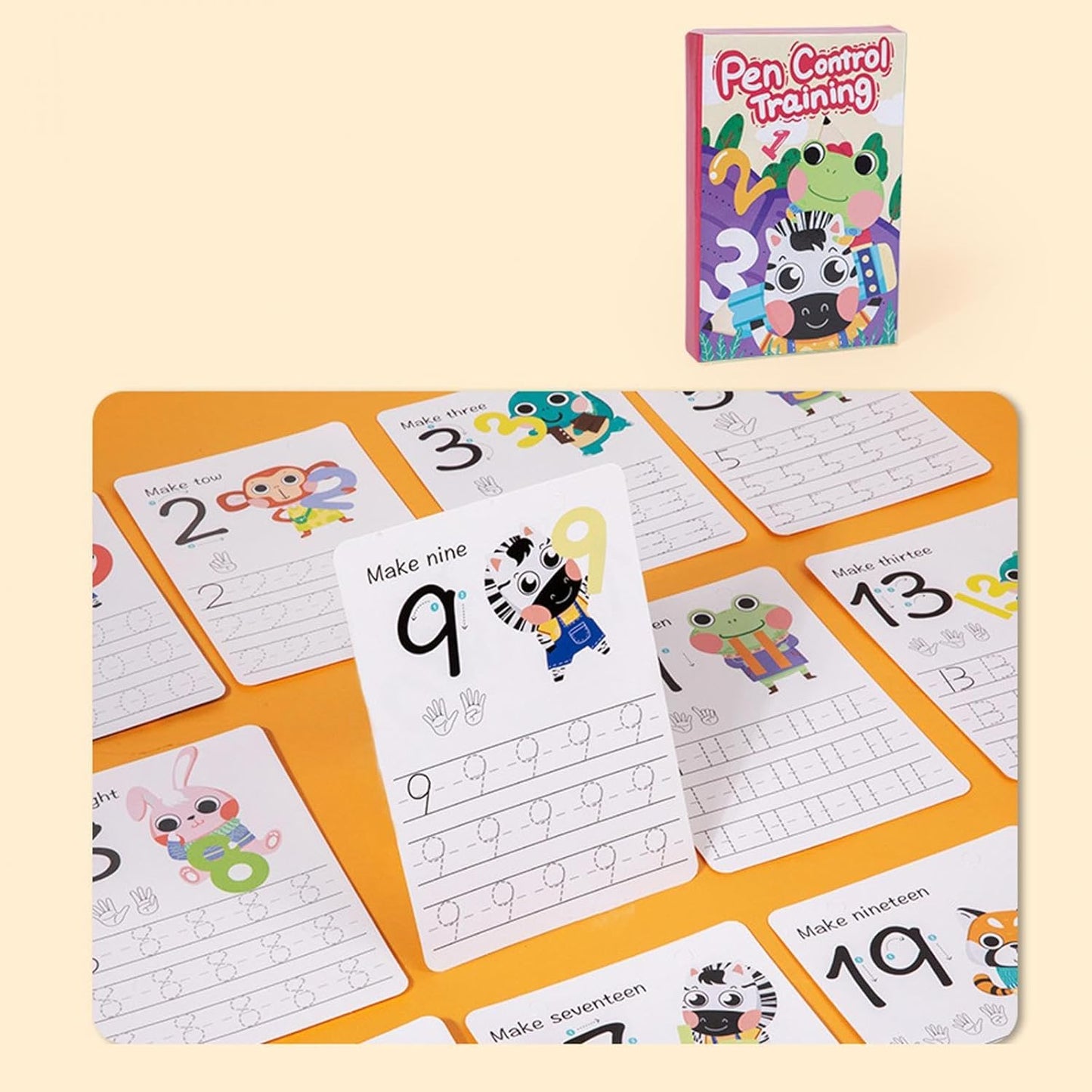 Set of 3 Reusable Tracing Copybook Set – Handwriting Practice Workbook for Kids
