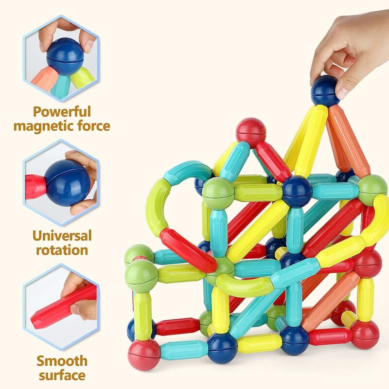 84 PCS Magnetic Building Sticks and Balls