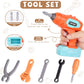 LittleCraft  Tool Set 144 pcs| Kids Construction Tool Bench with Electric Drill & Pretend Play Accessories