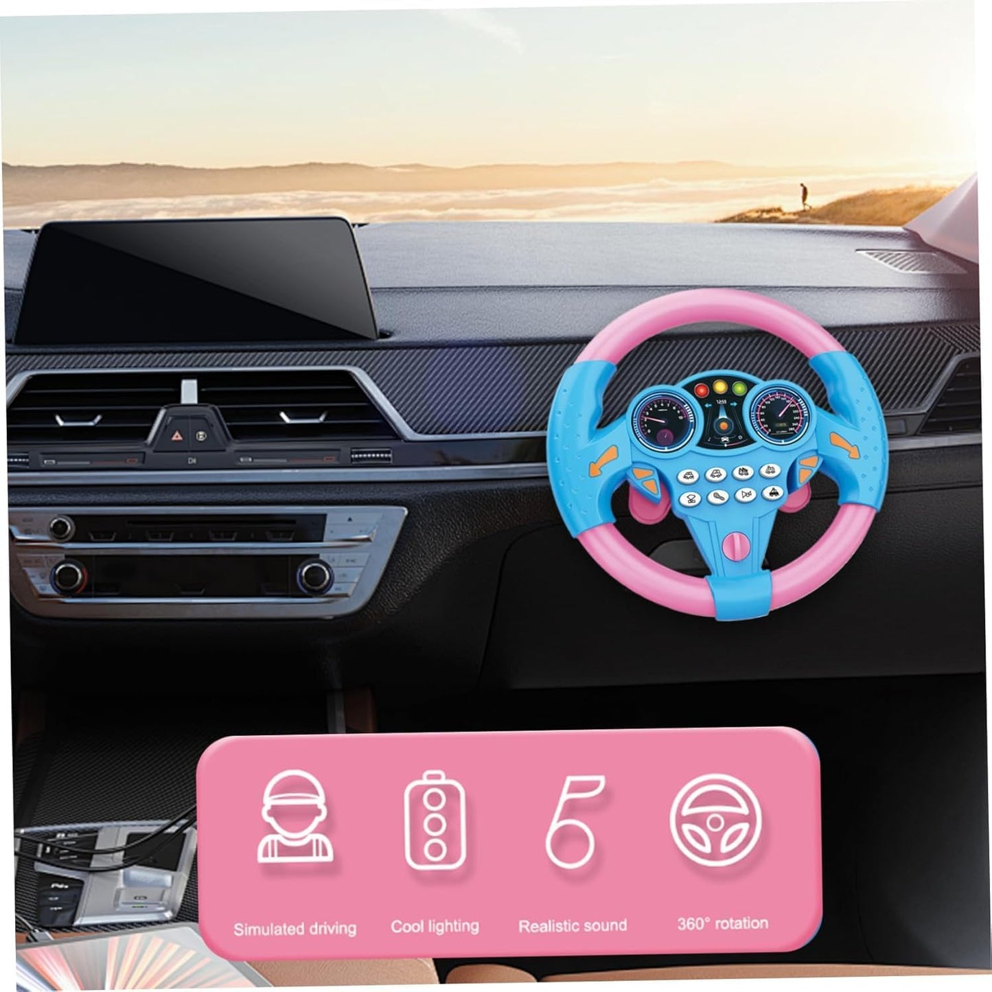 Kids Interactive Steering Wheel Toy