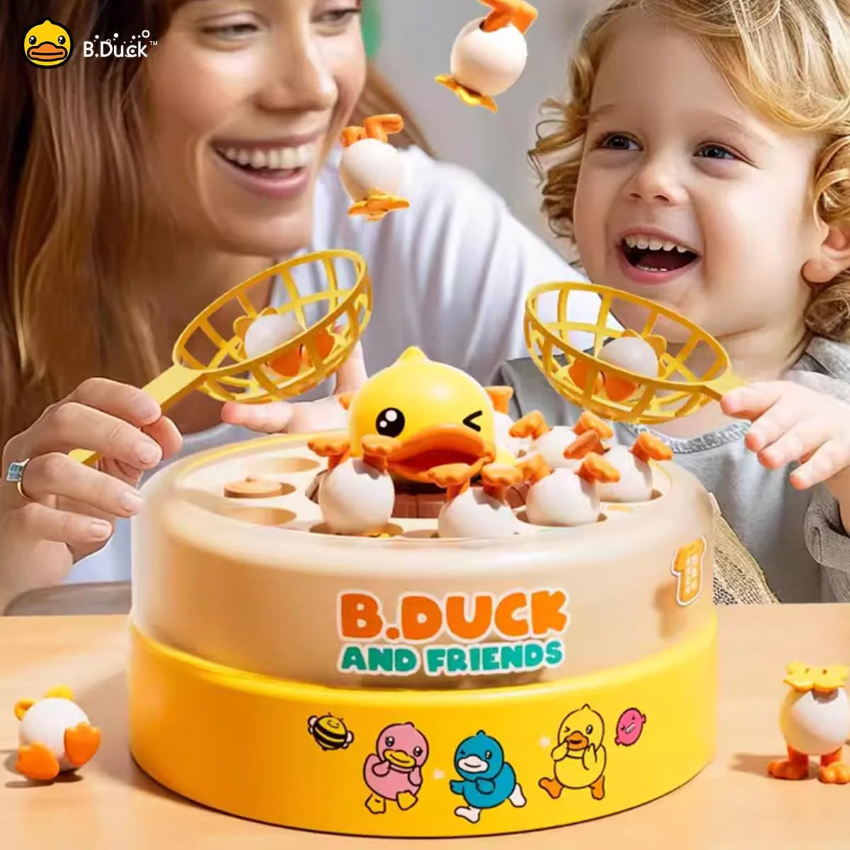 Bounce And Catching Popping Duck With Light And Sound