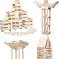 100 pcs Montessori Wooden Building Blocks