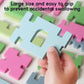 74 Pcs Wooden Pattern Blocks Set