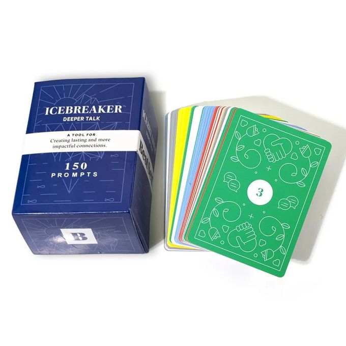 Icebreaker Deeper Talk Card Game – 150 Conversation Cards