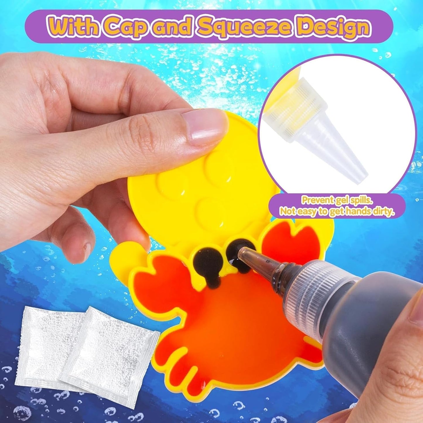 Magic Water Elf Maker Kit | DIY Water Creatures Sensory Craft Toy for Kids
