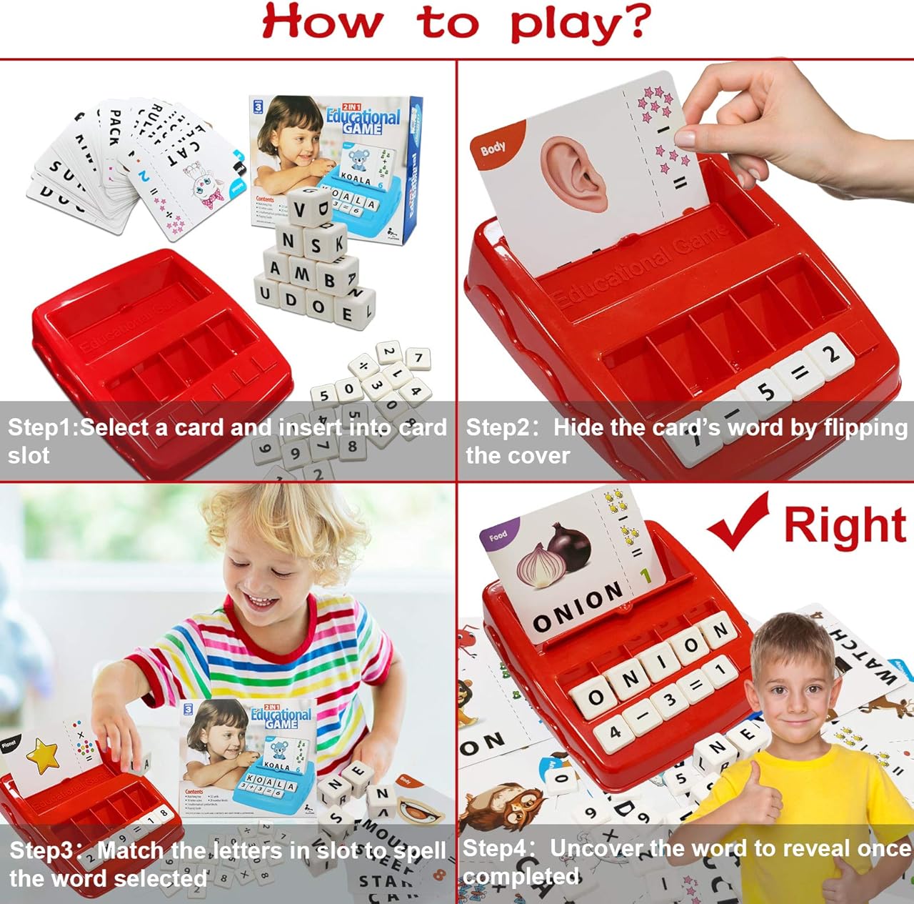 Spelling & Matching Letter Game