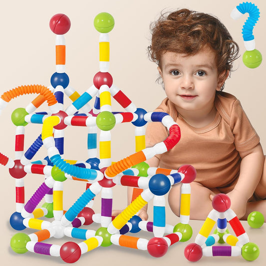 108 pcs Magnetic Building Telescopic STEM Set