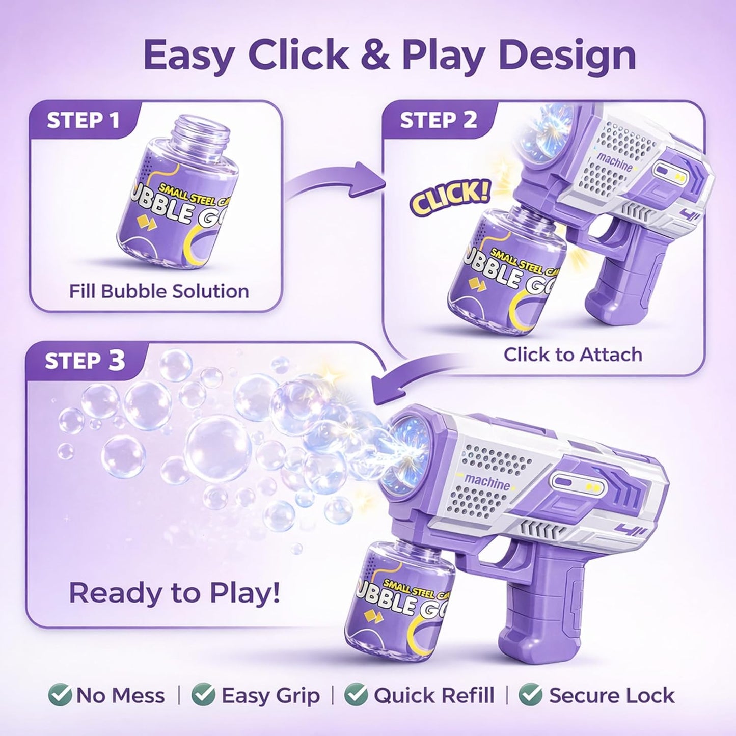 🫧 Magic Bubble Gun – Endless Fun for Kids & Family!