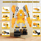 35 pcs , 8 in 1  Magnetic Transformer Truck Engineering car