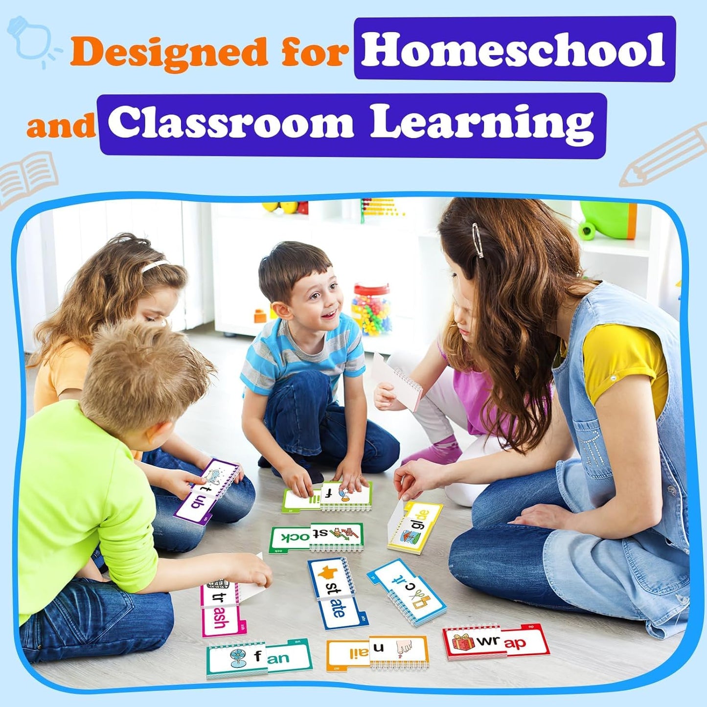 FirstWords Phonics Builder | Interactive Word Family & Phonics Learning Book
