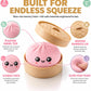 Mystery color Steamed Bun Squishy Toy