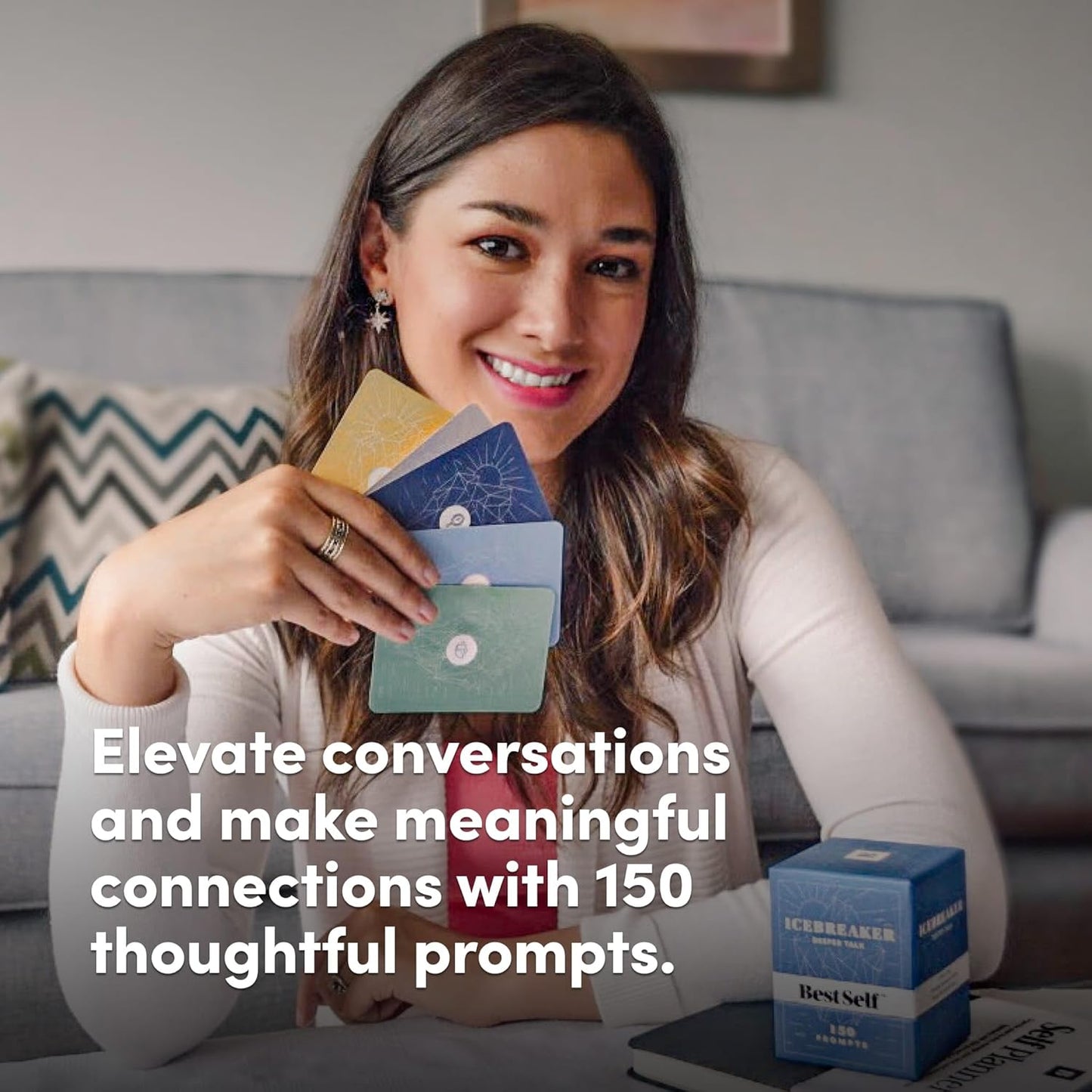 Icebreaker Deeper Talk Card Game – 150 Conversation Cards