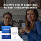 Icebreaker Deeper Talk Card Game – 150 Conversation Cards