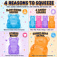 Gummy Bear Squishy Toy – Stress Relief Squeeze Toy