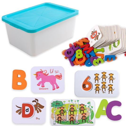 Wooden Early Education  ABC  Letter Cards 72 pcs