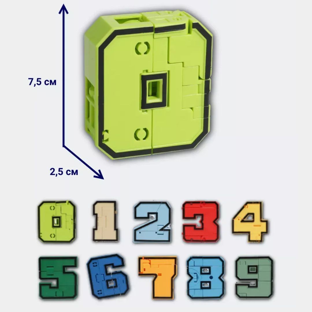 Transforming Number Robot Toy