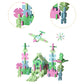 74 Pcs Wooden Pattern Blocks Set