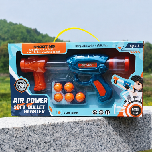 Air Power Soft Bullet Gun Toy Set