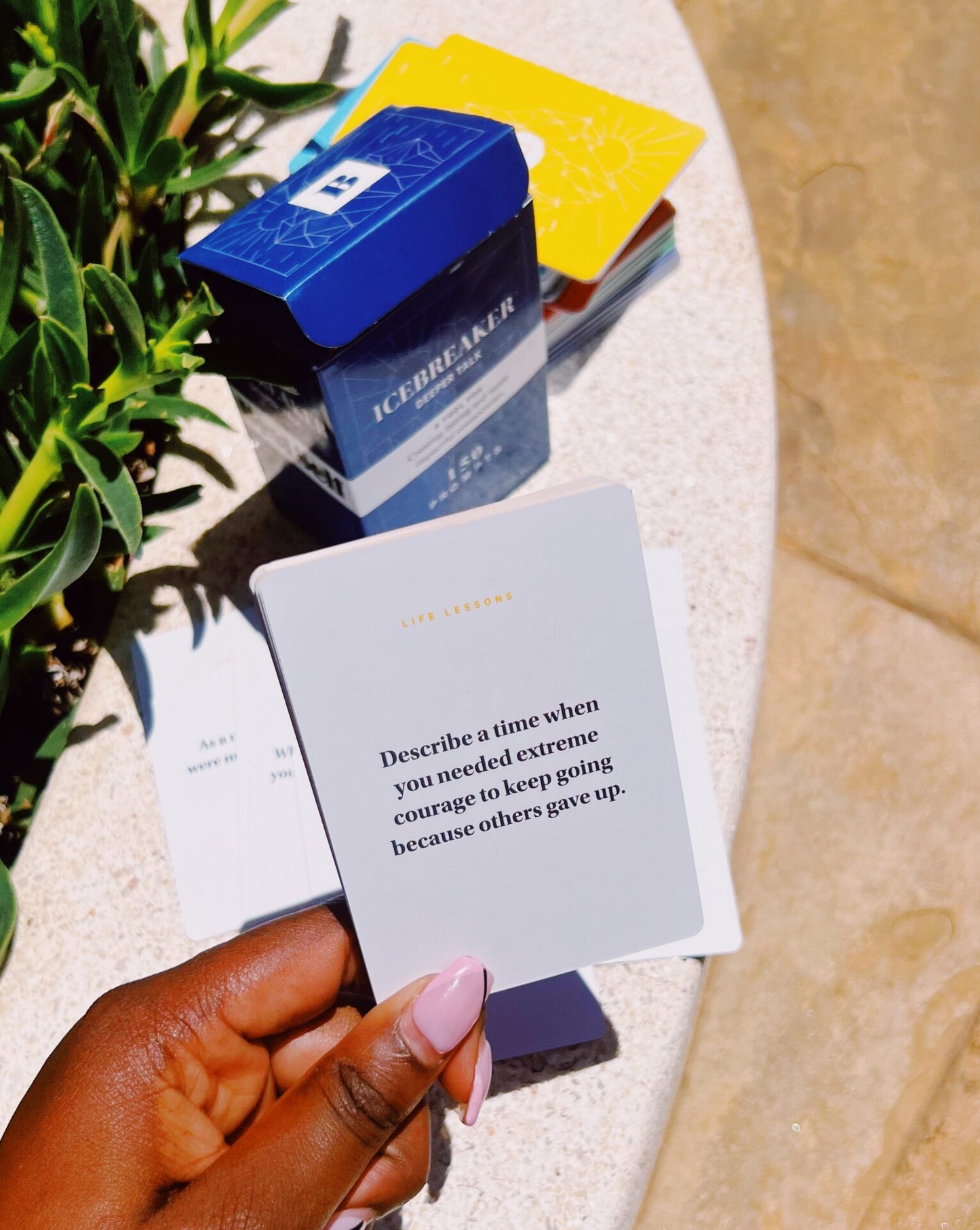 Icebreaker Deeper Talk Card Game – 150 Conversation Cards