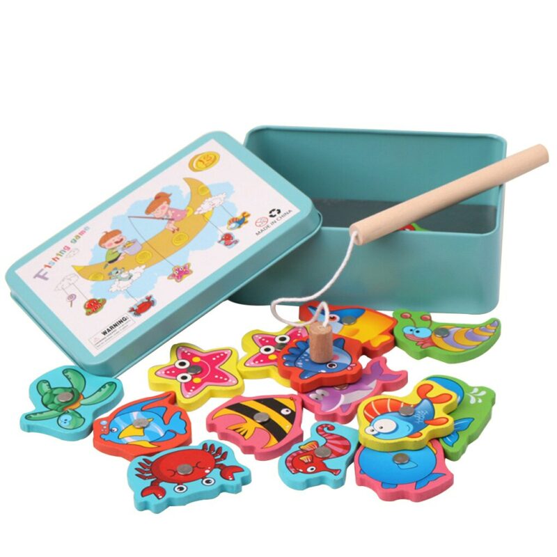 Magnetic Fishing Toy Set Sea Animals