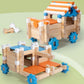 114 pcs DIY Wooden Building Blocks Set
