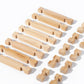 114 pcs DIY Wooden Building Blocks Set