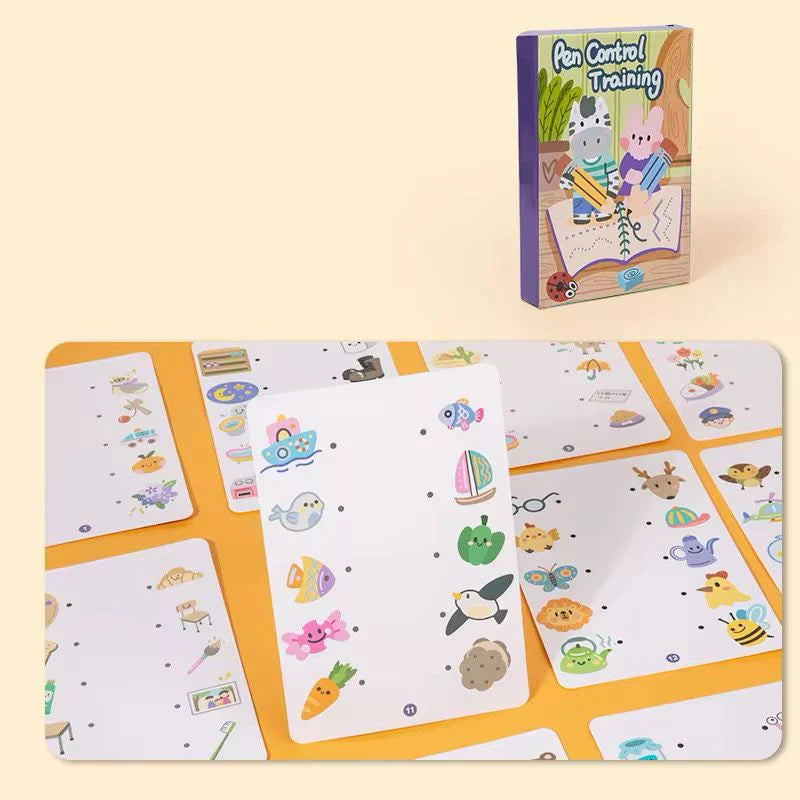 Set of 3 Reusable Tracing Copybook Set – Handwriting Practice Workbook for Kids