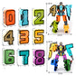 BIG SIZE Transforming Number Robot Set | Educational Number Robots That Transform into Vehicles & Giant Robots