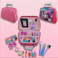 Girls' Pretend Play Makeup Kit – Glitter Carry Case with Mirror | Kids Beauty Set
