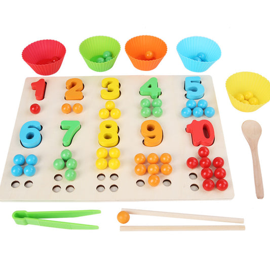 Wooden Montessori Math Counting Board