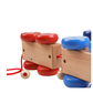 Wooden train with building blocks