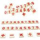 Wooden chopsticks toy for kids to teach arithmetic