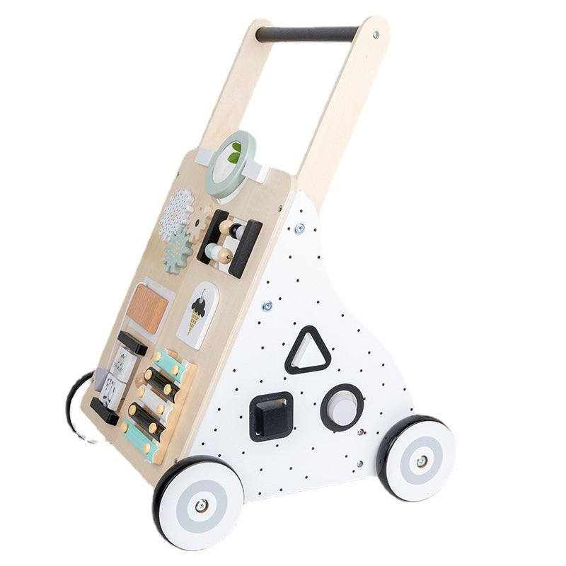 Wooden stroller for children