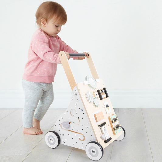 Wooden stroller for children